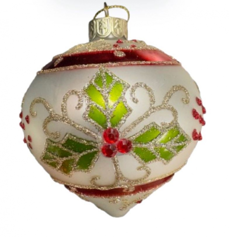 PALLINE CON ORNAMENTO ,3 ASSORTITE  1180108 WHITE