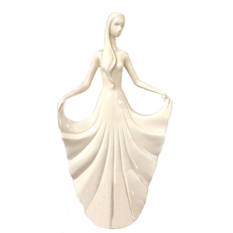 STATUA RESINA DONNA BIANCA 660025WDA