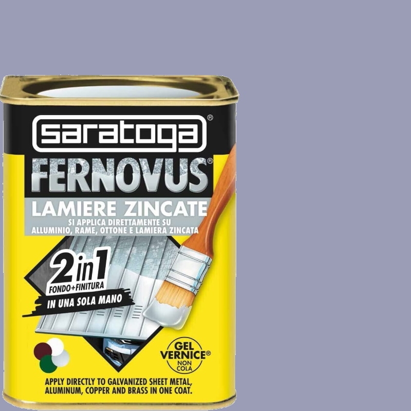 FERNOVUS  LAMIERA ZINCATO  GRIGIO METAL 750ml GEL VERNICE 88641001