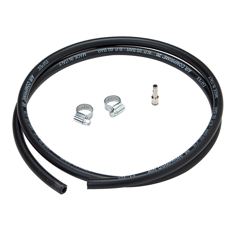 TUBO GAS CON FASCETTE  1.5mt. art 000216