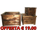 PORTAVASO QUADRATO 2PZ  ART  TS245BC