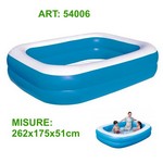 PISCINA RETT.AZZ. CM 262X175X51 ART 54006