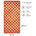 GRIGLIA colore ciliegio  60 x 180cm. art.PA-WP618